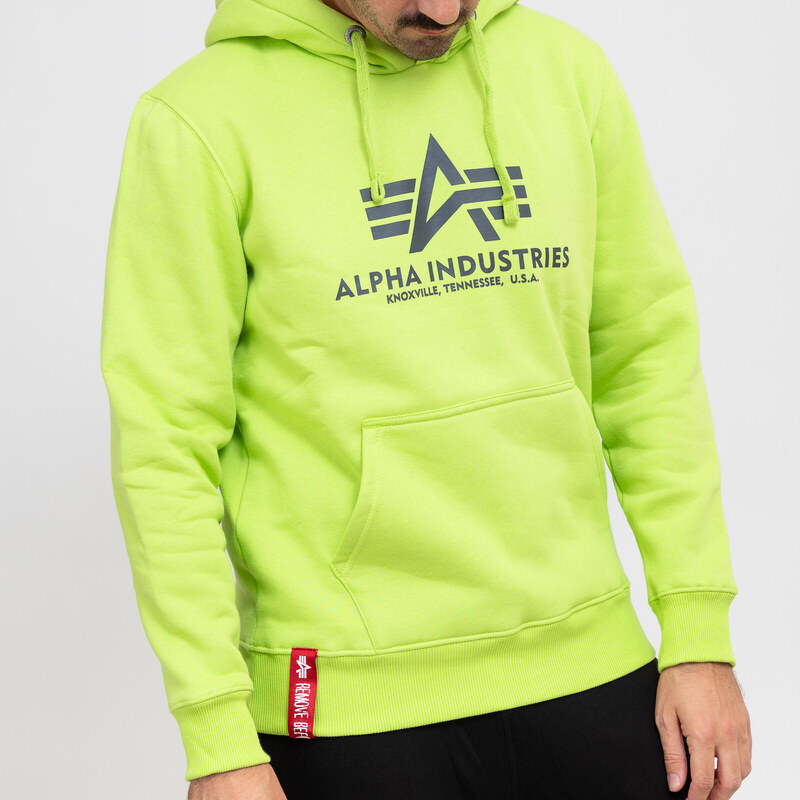 Alpha Industries Basic Hoody hornet green