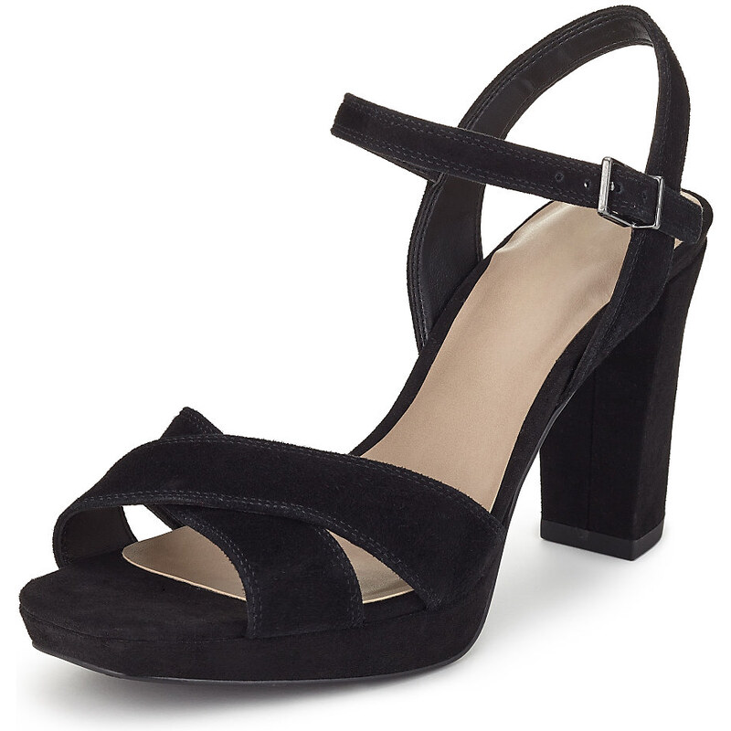 Marks and Spencer Suede Platform High Heel Sandals with Insolia®
