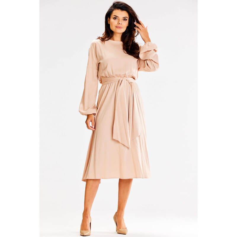 Awama Womans Dress A602 Beige