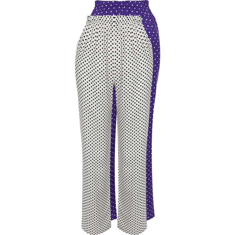 Trendyol 2-Pack Polka Dot Patterned Viscose Woven Pajama Bottoms