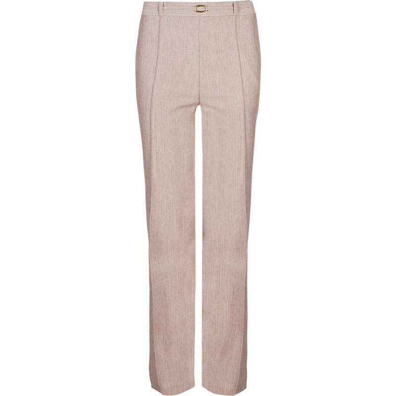 Marks and Spencer Textured Straight Leg Trousers