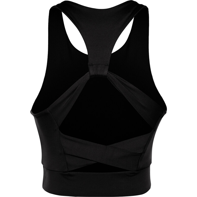 Trendyol Black Back Cross Band Detail Support/Shaping Knitted Sports Bra