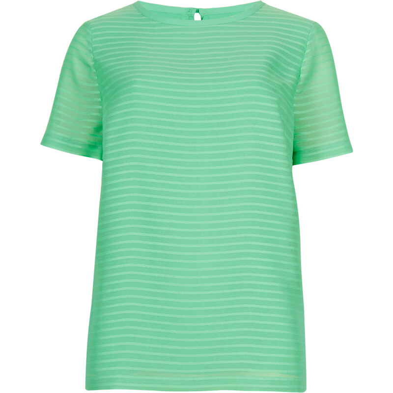 Marks and Spencer Textured Self Striped Shell Top
