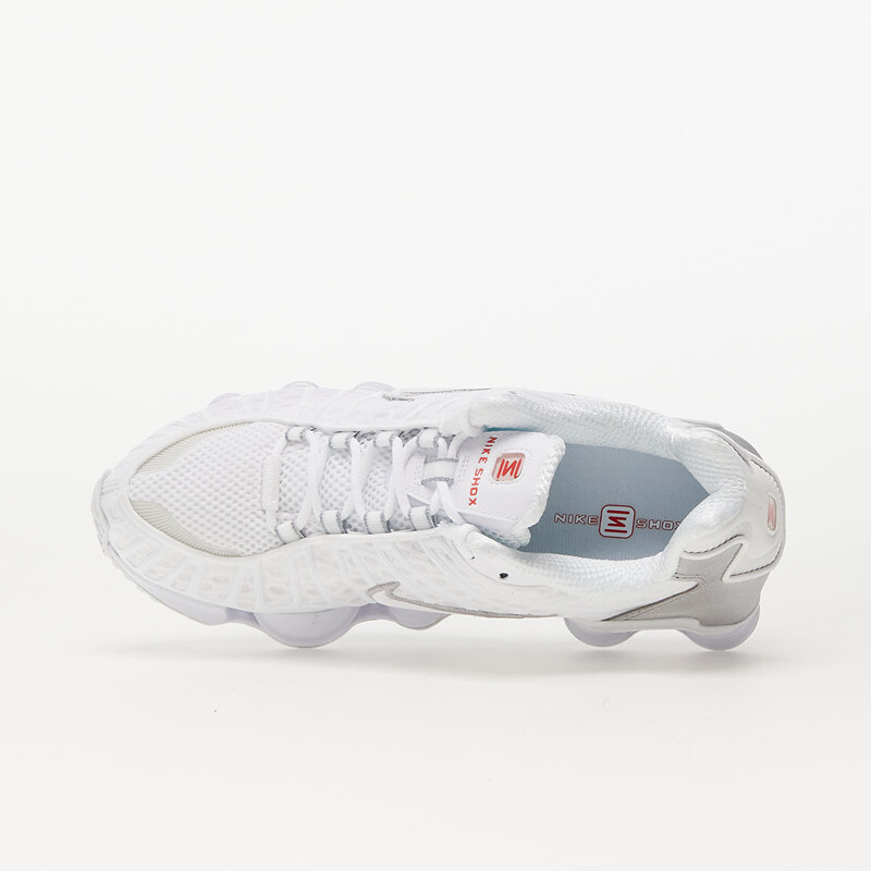 Nike W Shox TL White/ White-Metallic Silver-Max Orange