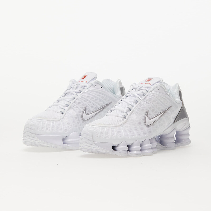 Nike W Shox TL White/ White-Metallic Silver-Max Orange