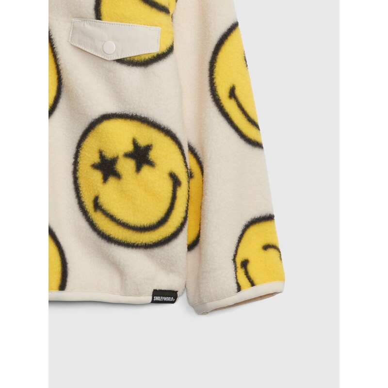 GAP Dětská fleece mikina & Smiley - Kluci