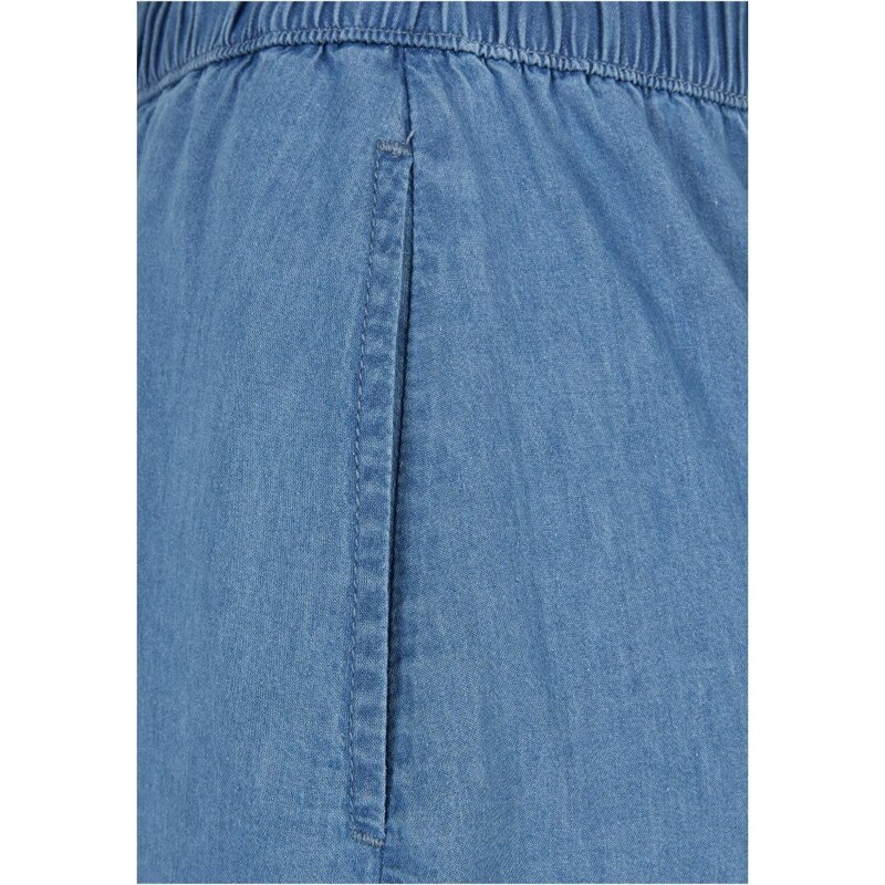 URBAN CLASSICS Ladies Long Wide Light Denim Skirt