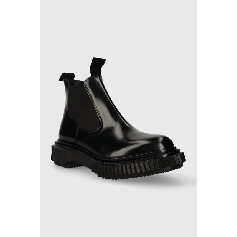 Kožené kotníkové boty ADIEU Type 191 pánské, černá barva, 191