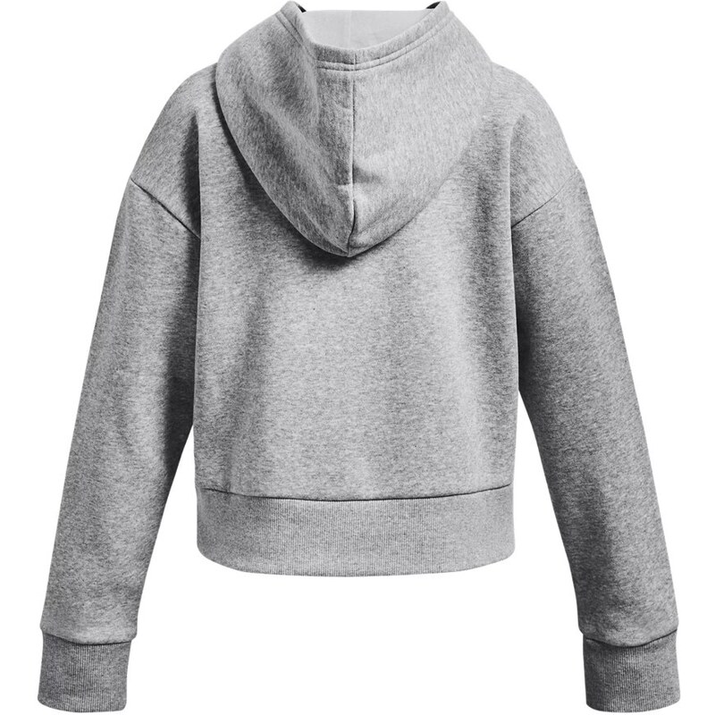 Mikina s kapucí Under Armour UA Rival Fleece Crop Hoodie-GRY 1379517-012