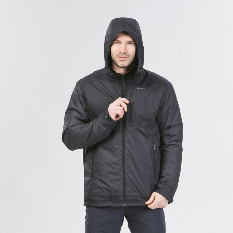 QUECHUA Pánská turistická bunda -10 °C nepromokavá NH500