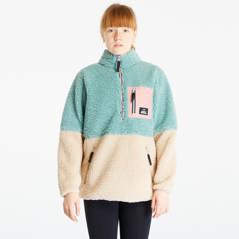 Mikina Horsefeathers Elvira Half-Zip Sweatshirt Frosty Green/