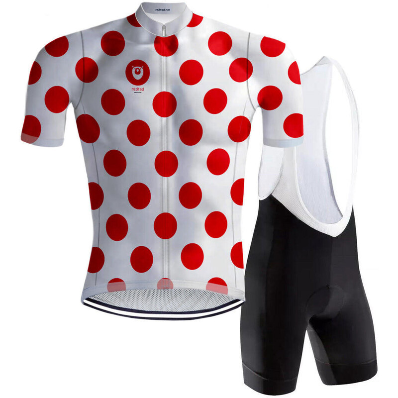 REDTED Retro puntíkovaný cyklistický outfit - REDTED