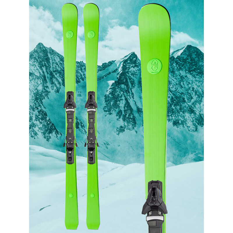 Sjezdové lyže AK Ski Green POP + vázání Salomon Z12 GW 22/23