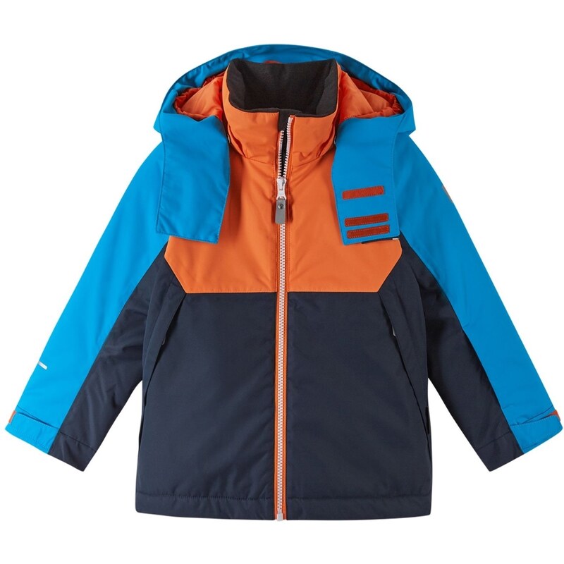 Chlapecká zimní lyžařská bunda Reima Autti modrá/oranžová