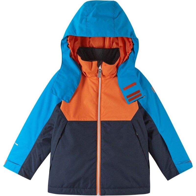 Chlapecká zimní lyžařská bunda Reima Autti modrá/oranžová