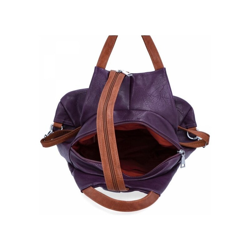 Dámská kabelka batůžek Herisson fialová HR1452B586