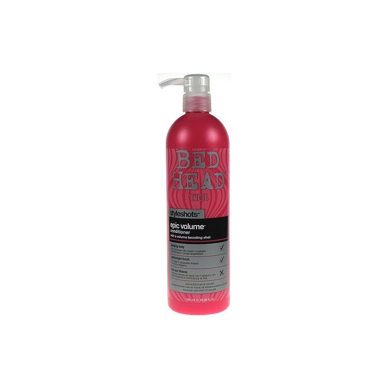 Tigi Bed Head Epic Volume Conditioner 750ml Kondicionér na normální vlasy W Kondicioner pro velký objem vlasů