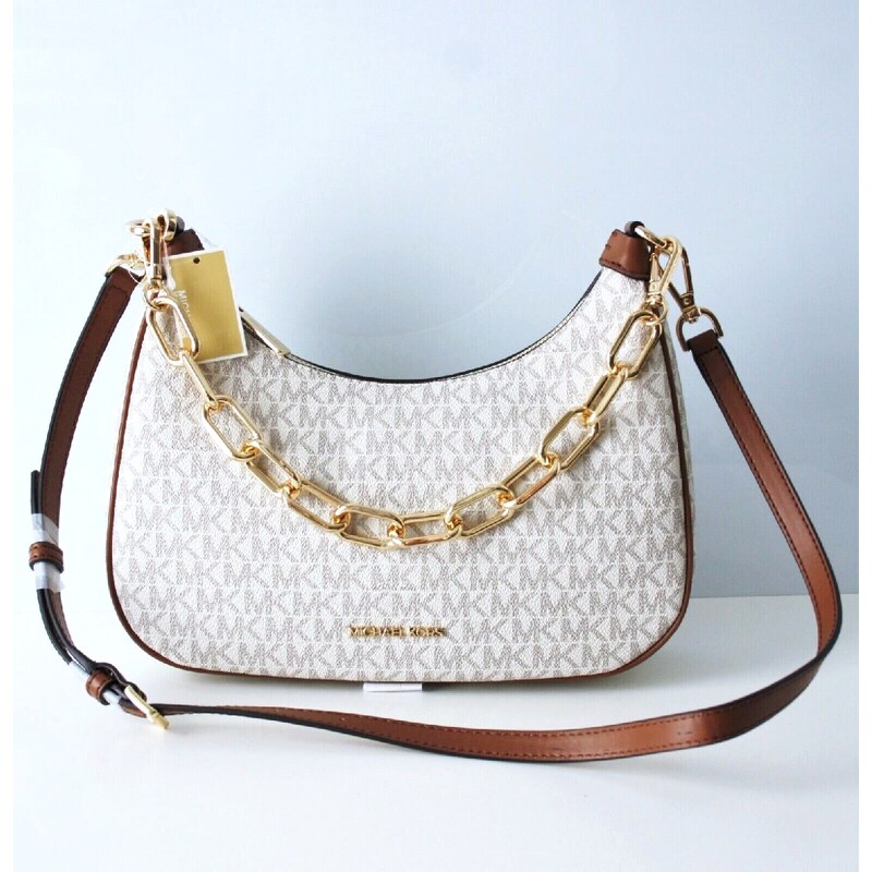 MICHAEL KORS crossbody kabelka Cora lg logo vanilla