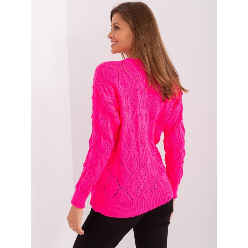BADU Sweater-BA-SW-8035-1.22P-fluo pink