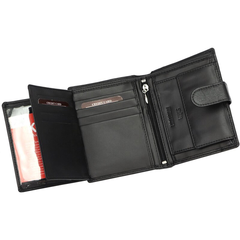 Pánská kožená peněženka Money Kepper KK 02B černá