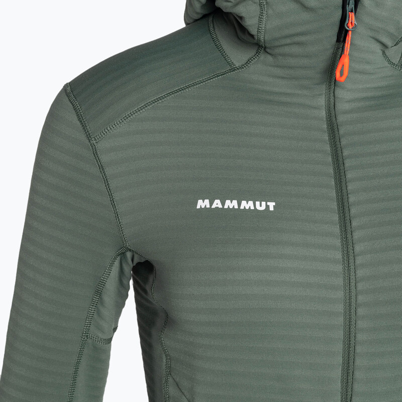 Mammut dámská fleecová mikina Taiss Light ML s kapucí dark jade/black