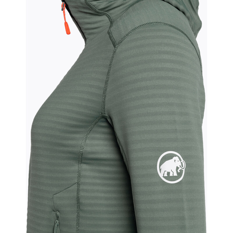 Mammut dámská fleecová mikina Taiss Light ML s kapucí dark jade/black