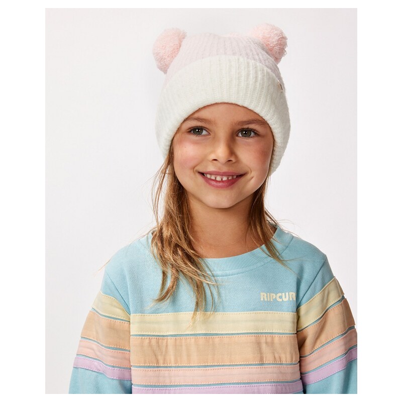 Zimní čepice Rip Curl 2 TONE REG POM POM BEANIE-GIRL Pink