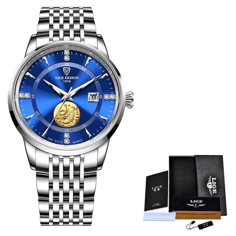 LIGE Pánské hodinky -10050-5 + dárek ZDARMA