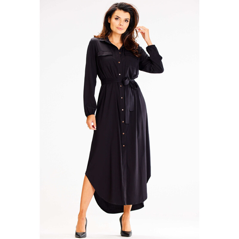 Awama Womans Dress A601 Black