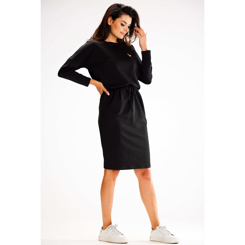 Awama Womans Dress A606 Black