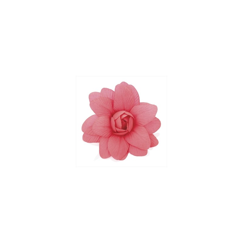 Klip do vlasů neonově růžový květ 7cm 26778