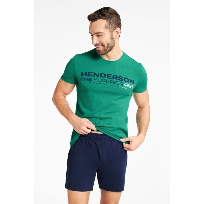 Henderson Pánské pyžamo Fader zelené