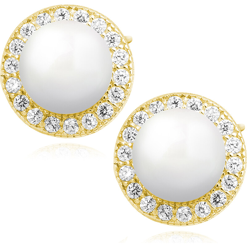 Olivie Stříbrné náušnice GOLD PERLA 7906 86745433