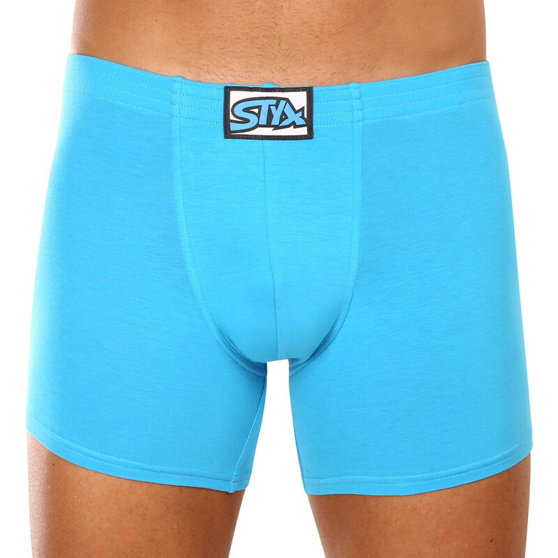 3PACK pánské boxerky Styx long klasická guma vícebarevné (3F96019)