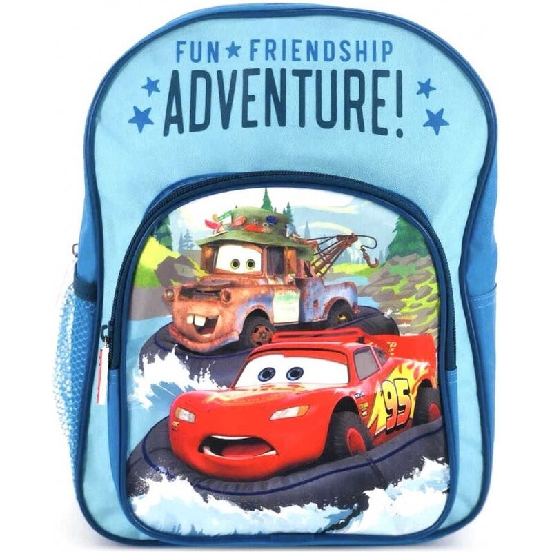 HappySchool Dětský / chlapecký batoh s přední kapsou Auta - Cars - Fun friendship adventure - 8L