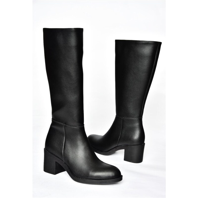Fox Shoes R404800509 Women's Black Low Heeled Boots