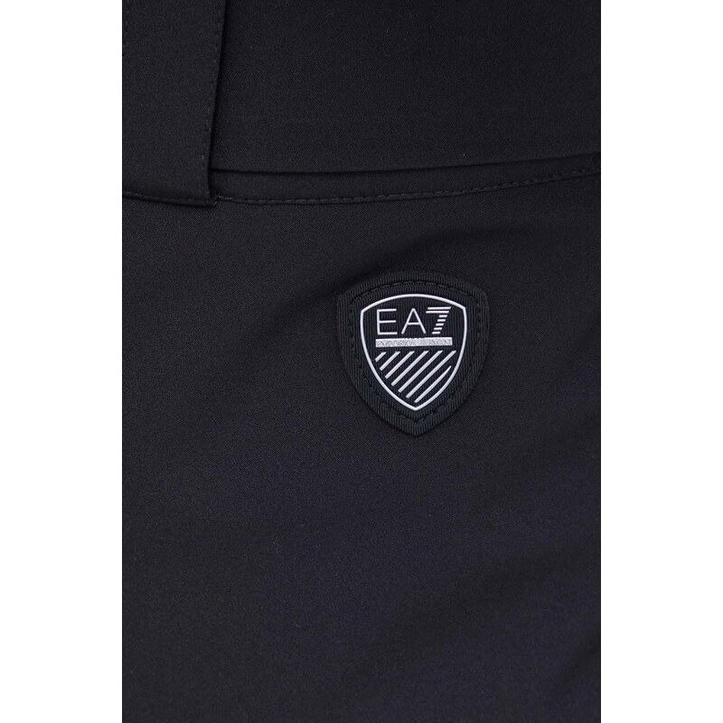 Lyžařské kalhoty EA7 Emporio Armani černá barva