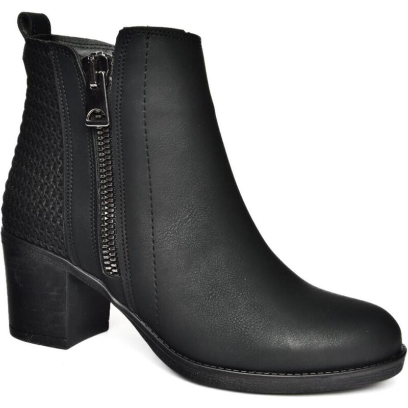 Fox Shoes R674161009 Black Women's Thick Heeled Boots