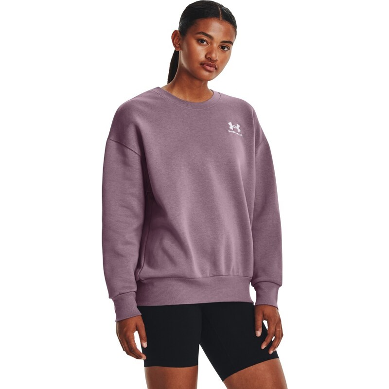 Dámská mikina Essential Fleece OS Crew Purple - Under Armour