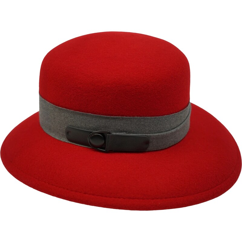 Mayser Dámský nemačkavý červený klobouk - Palmira