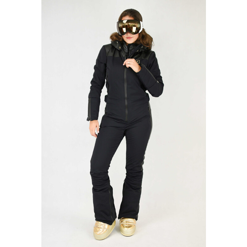 ONEMORE 161 INSULATED ONE PIECE SKI SUIT WOMAN BLACK/BLACK/CHAMPAGNE