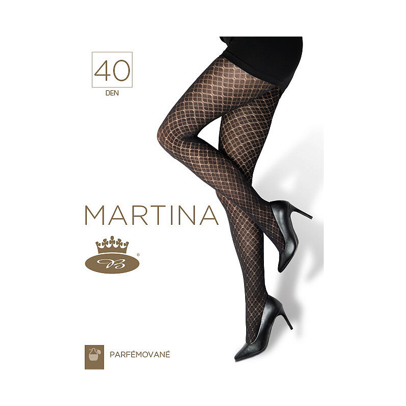 MARTINA 40 DEN punčochové kalhoty Lady B nero S