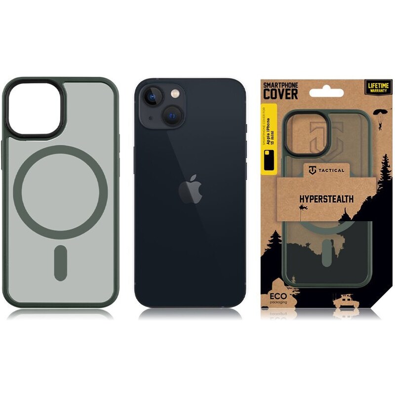 Ochranný kryt pro iPhone 13 mini - Tactical, MagForce Hyperstealth Forest Green