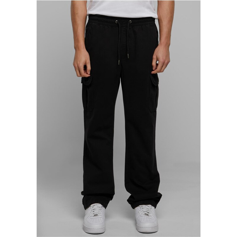 Urban Classics Bavlněné kalhoty Cargo černé