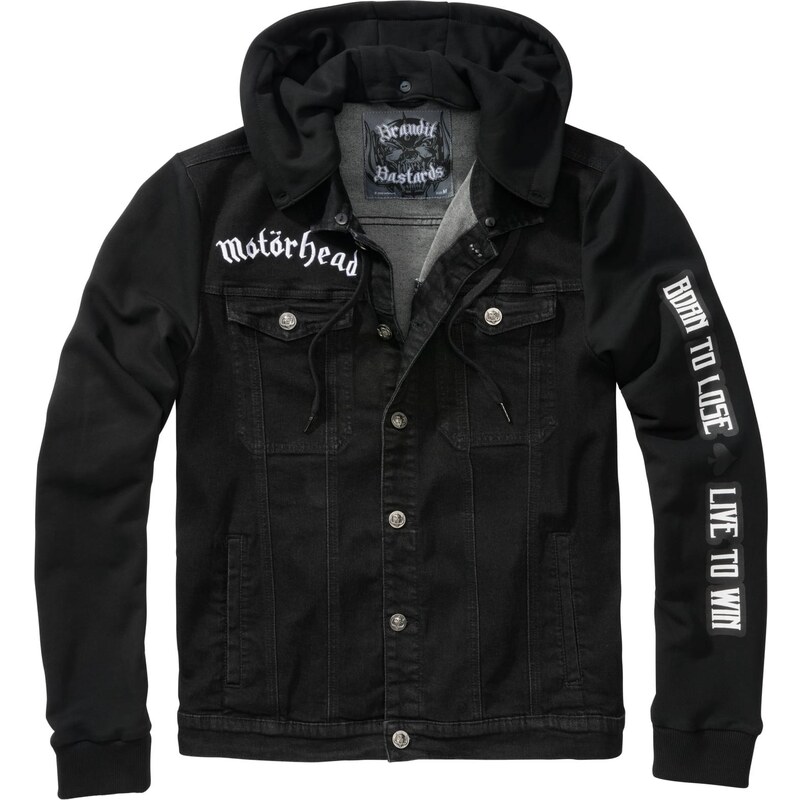 Brandit Motörhead Cradock Denimjacket černo/černá