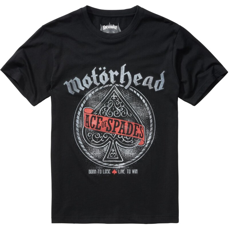 Brandit Černé tričko Motörhead Ace of Spade