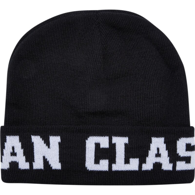 Urban Classics Accessoires Logo Jaquard Beanie černá