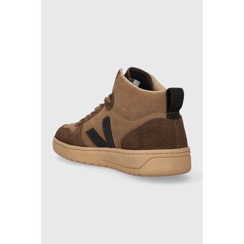 Semišové sneakers boty Veja V-15 Suede hnědá barva, VQ0303310A