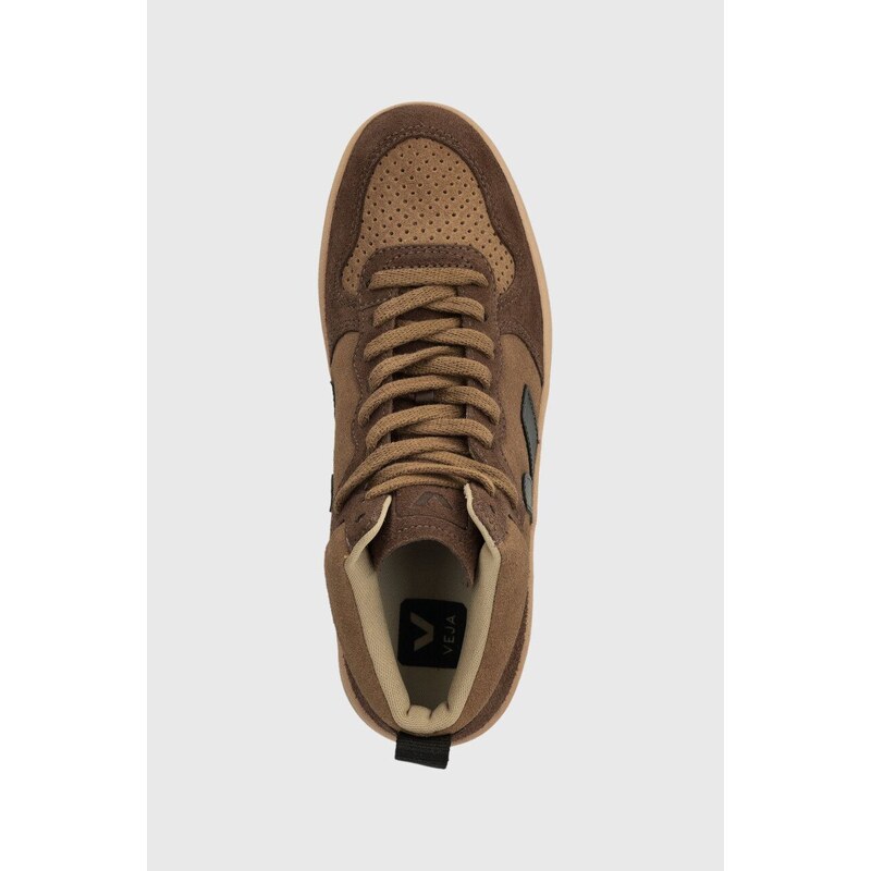 Semišové sneakers boty Veja V-15 Suede hnědá barva, VQ0303310A