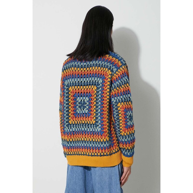 Bavlněný kardigan Corridor Sunburst Cardigan oranžová barva, SW0109